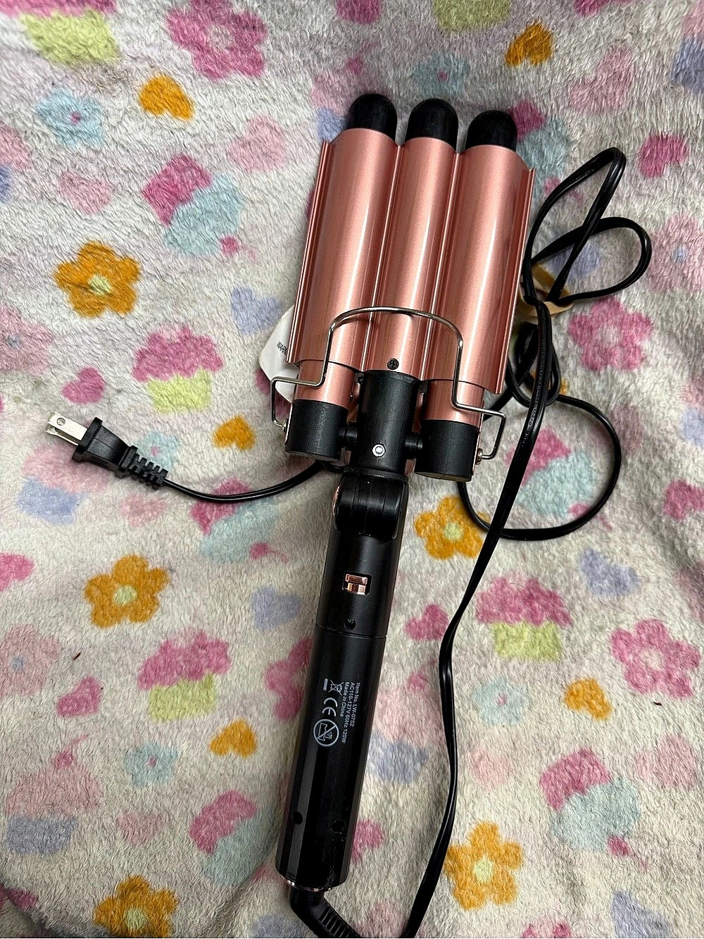 Luxe + Willow Ripple Triple Barrel Waver Pink & Black